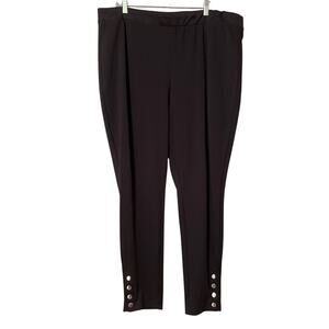 Ellos Black Stretchy Career Style Leggings Womens 22/24 Classic Preppy Comfort